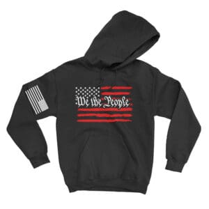 Red-White We The People Hoodie